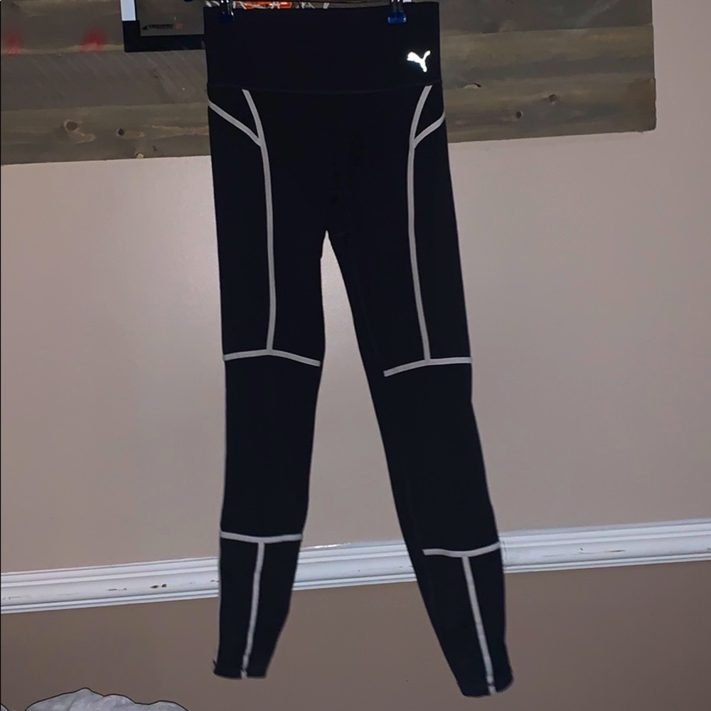 amazing quality black puma workout leggings sz M